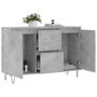 Voir la diapositive 4 : VIDAXL Buffet gris beton 104x35x70 cm bois d'ingenierie