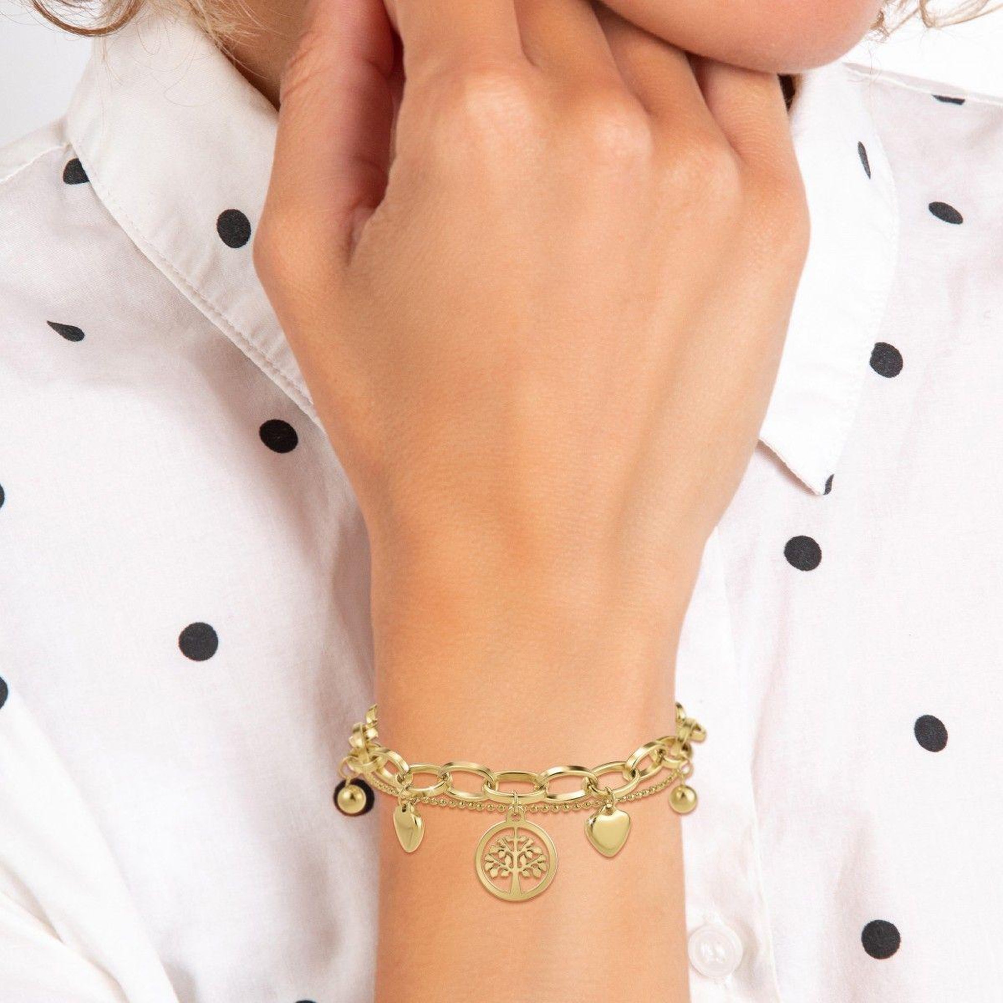 Voir la diapositive 2 : SC BOHEME Bracelet SC Bohème en acier inoxydable