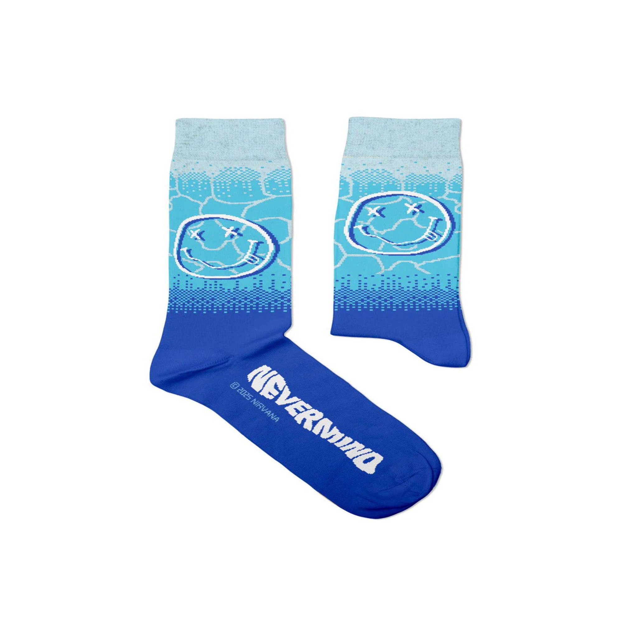 SOCK AFFAIRS Chaussettes nirvana, nevermind. Coloris disponibles : Bleu
