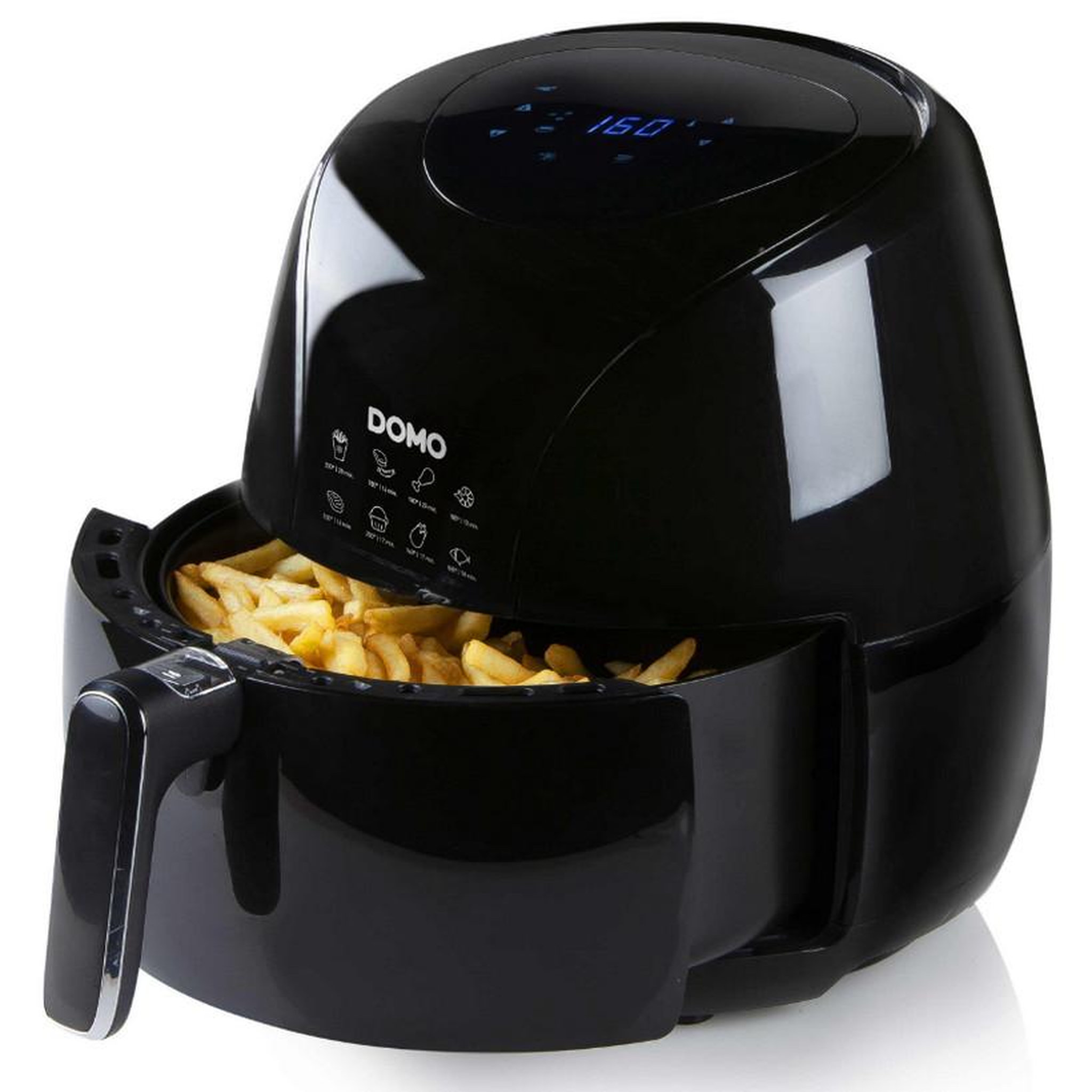 Voir la diapositive 3 : Domo Friteuse sans huile 5.5l 2000w noir - do533fr