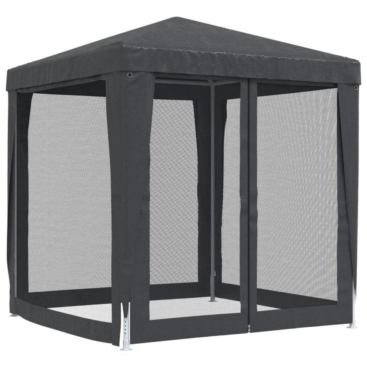 VIDAXL Tente de fete avec 4 parois laterales en maille Anthracite 2x2m