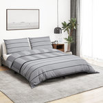 VIDAXL Ensemble de housse de couette Gris 220x240 cm Coton