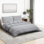 Voir la diapositive 1 : VIDAXL Ensemble de housse de couette Gris 220x240 cm Coton