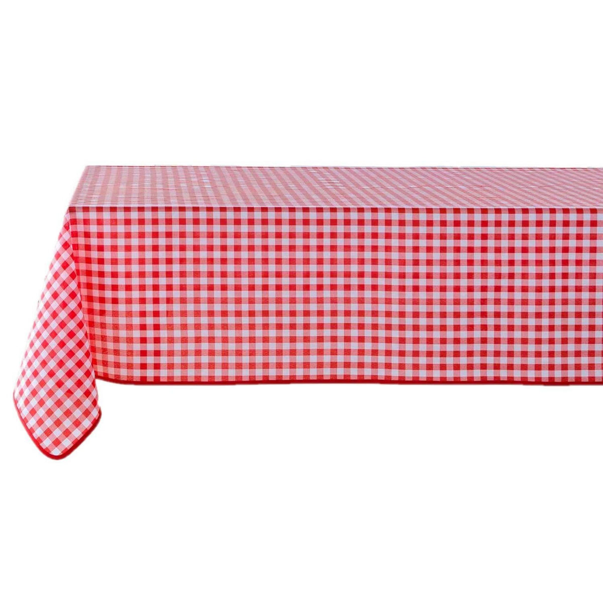 Douceur d'Intérieur Nappe rectangulaire antitache Vichy - L. 150 x l. 240 cm - Rouge