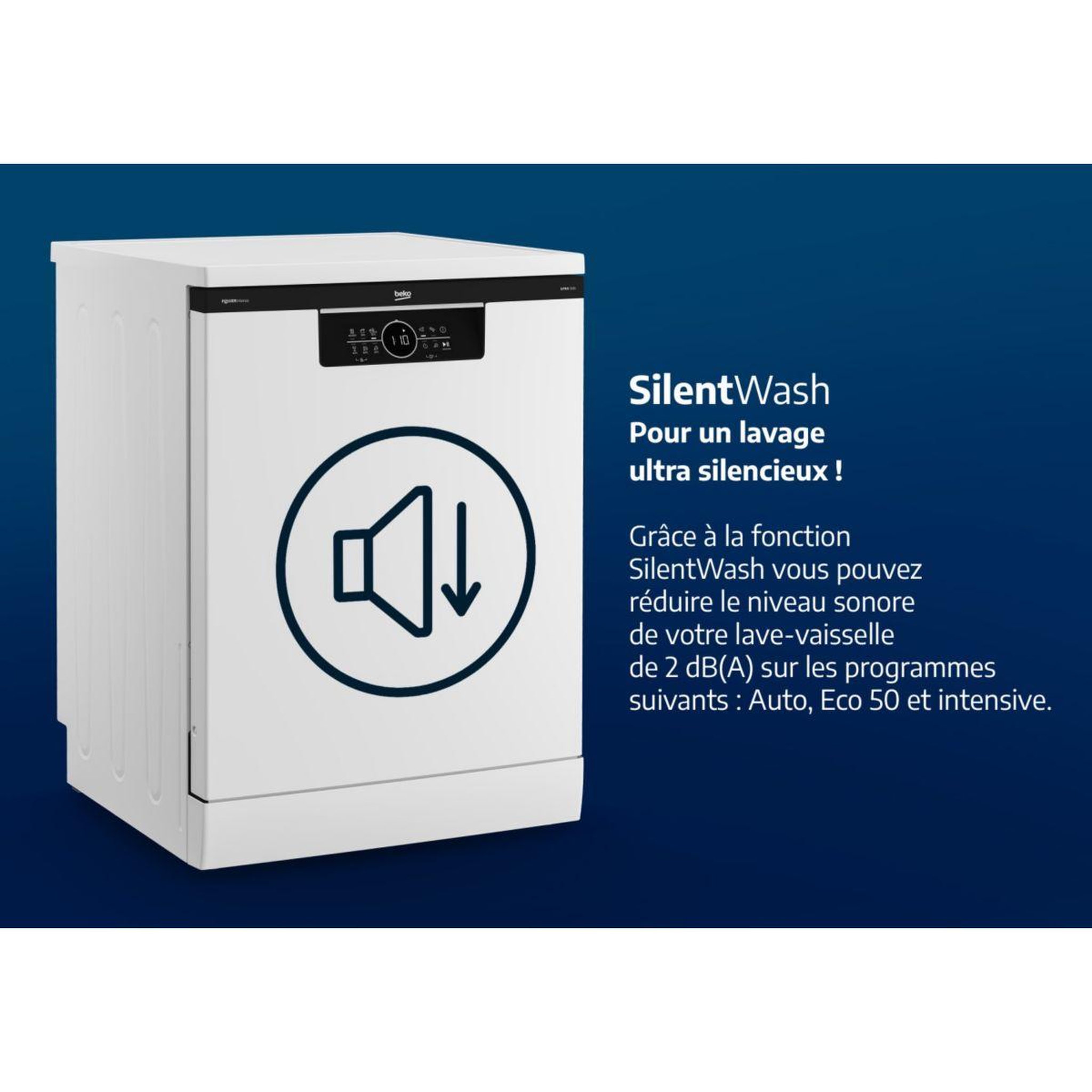Voir la diapositive 5 : Beko Lave vaisselle 60 cm BDFN26450XP powerIntense