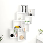 VIDAXL Etagere murale cube Blanc 90x15x119 cm Bois d'ingenierie