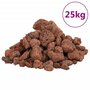 Voir la diapositive 2 : VIDAXL Roches volcaniques 25 kg rouge 1 2 cm
