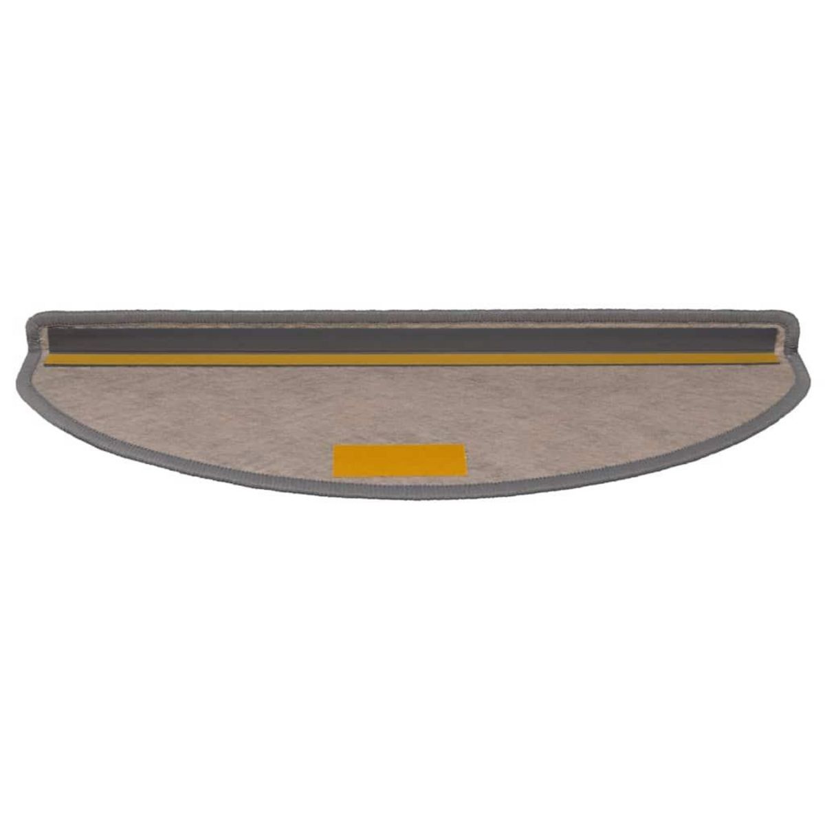 VIDAXL Tapis d'escalier autocollants 30 pcs 65x21x4 cm platine