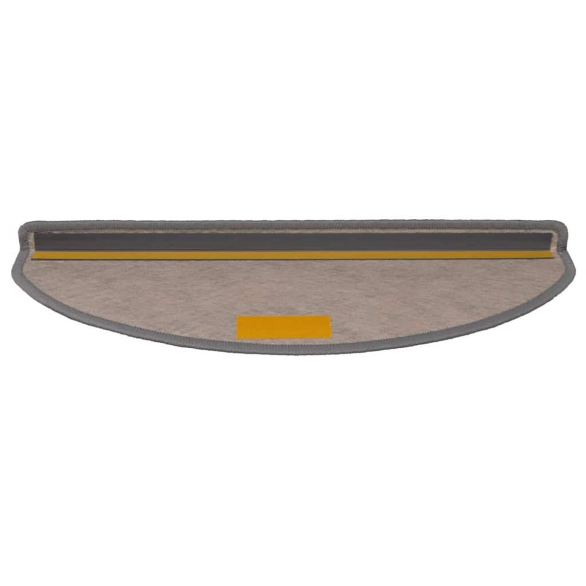 VIDAXL Tapis d'escalier autocollants 30 pcs 65x21x4 cm platine