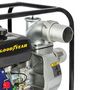 Voir la diapositive 3 : GOODYEAR Pompe à eau Motopompe thermique 54m3/h Moteur Essence 4T OHV 6.5CV 196Cm3 Raccords 75mm Inondations Caves Piscines GOODYEAR