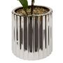 Voir la diapositive 2 : ATMOSPHERA Ficus Artificiel en Pot  Sky  54cm Vert & Argent