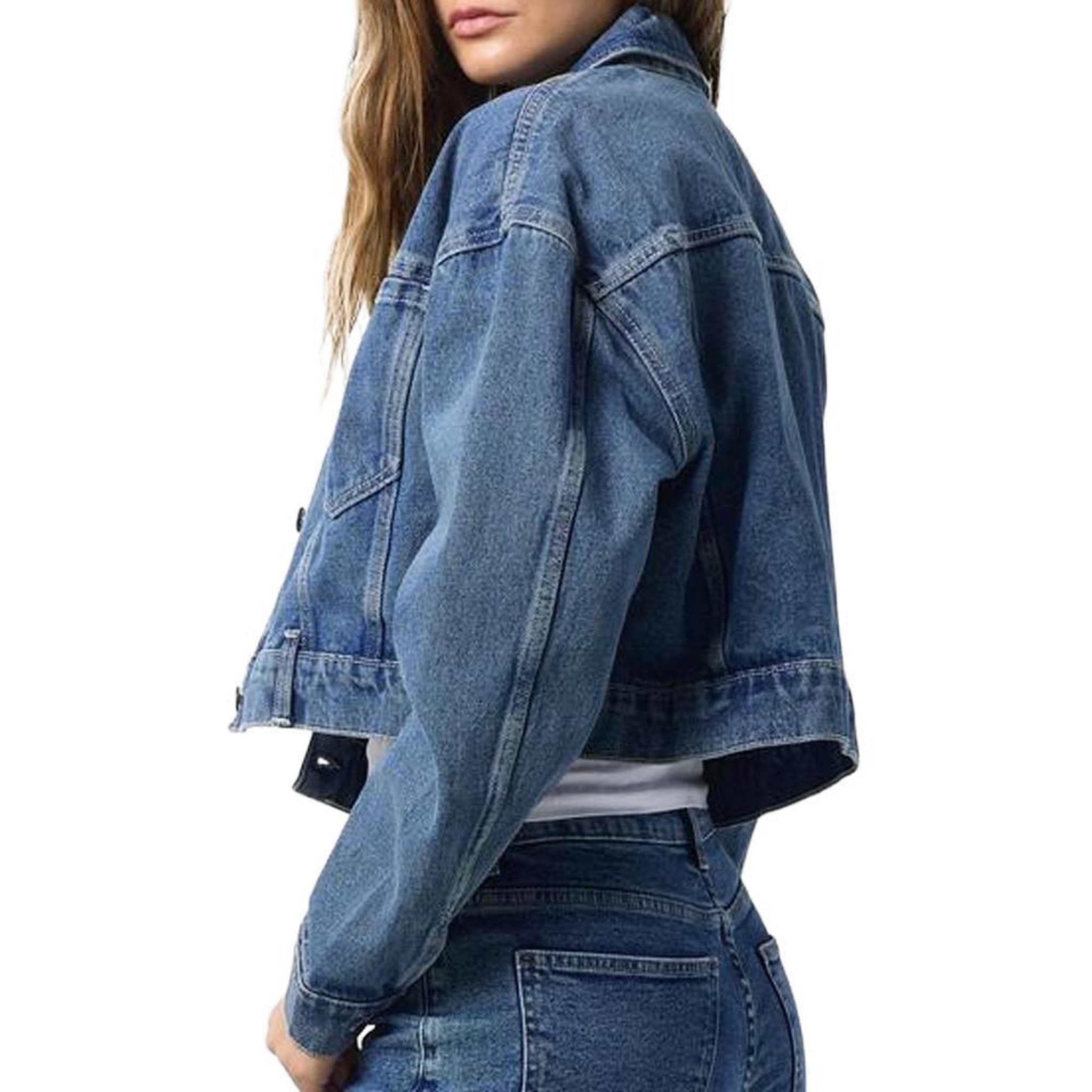 Voir la diapositive 2 : NOISY MAY Veste Bleu Femme Noisy May Ronja