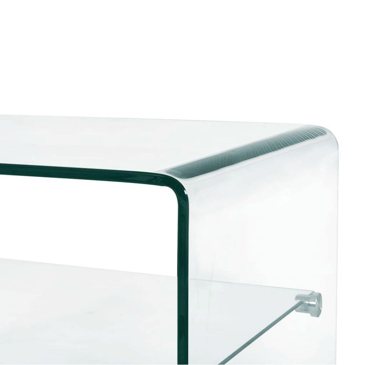 VIDAXL Table basse Clair 50x45x33 cm Verre trempe