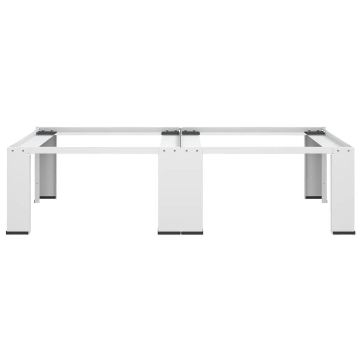 VIDAXL Socle double pour lave-linge et seche-linge Blanc