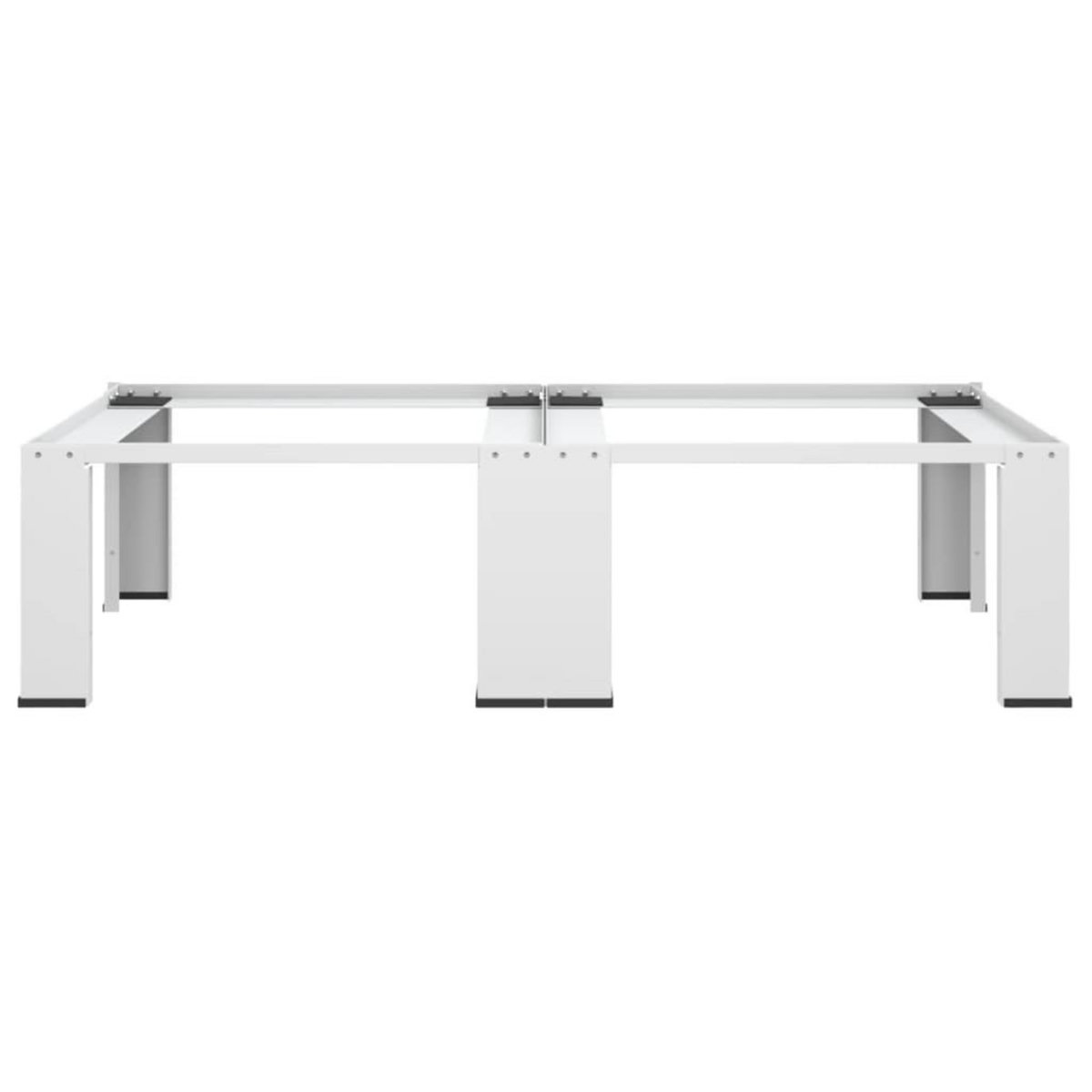 VIDAXL Socle double pour lave-linge et seche-linge Blanc