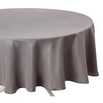 ATMOSPHERA Nappe Antitache Ronde  Unie  180cm Gris