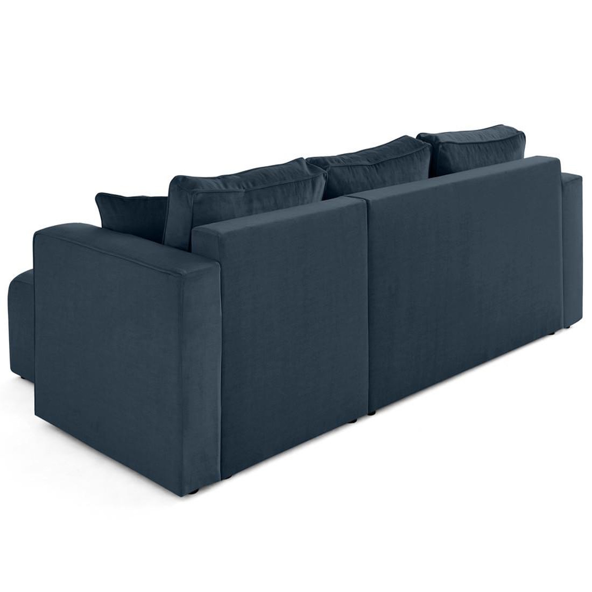 Voir la diapositive 5 : BEST MOBILIER Topaze - canapé d'angle déhoussable réversible 4 places en velours