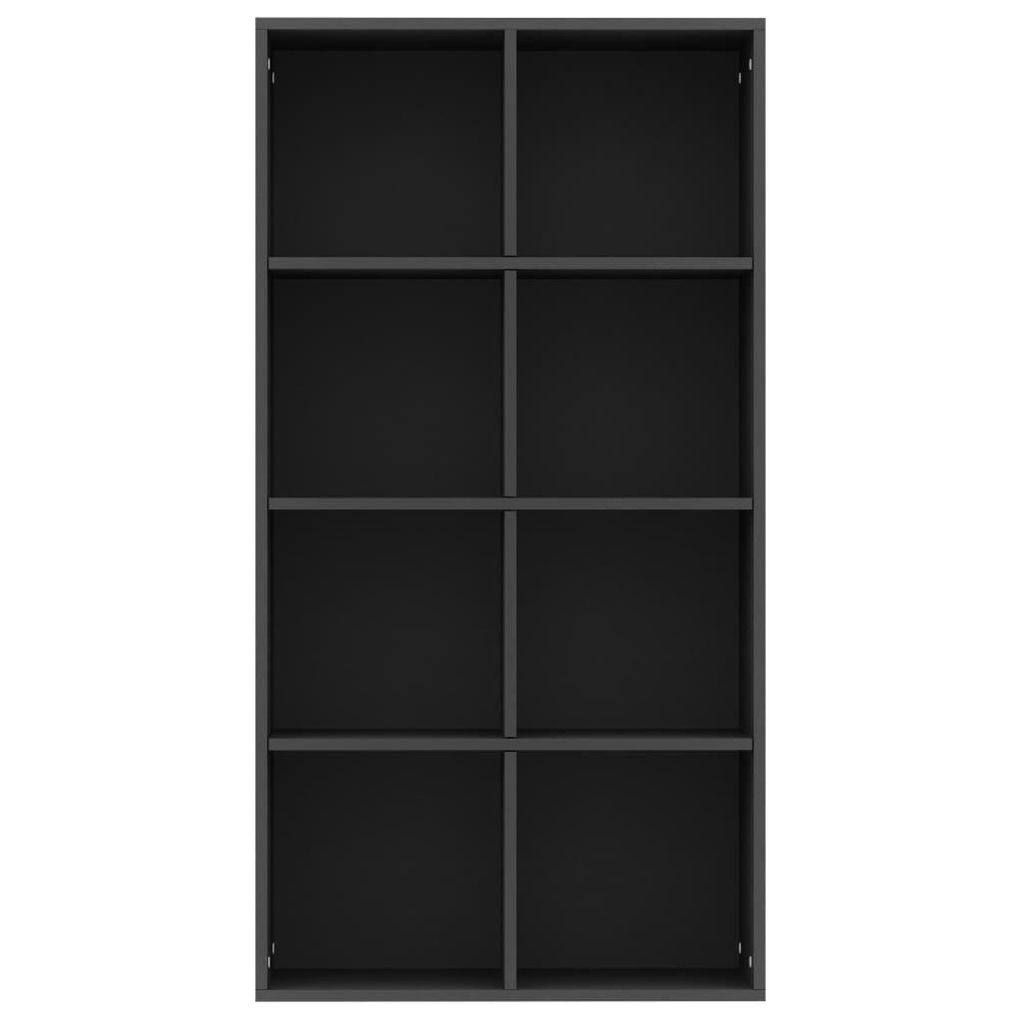 Voir la diapositive 4 : VIDAXL Bibliotheque/Buffet Noir 66x30x130 cm Bois d'ingenierie