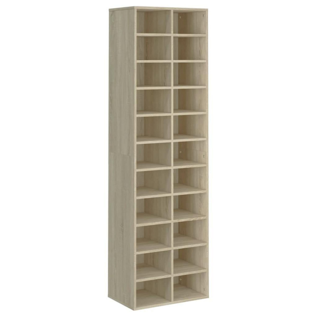 VIDAXL Armoire a chaussures chene sonoma 54x34x183cm bois d'ingenierie