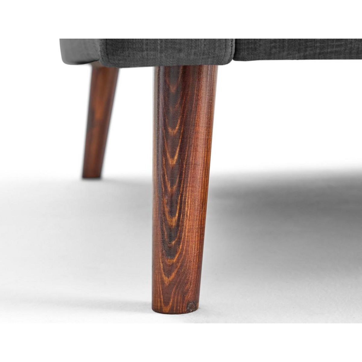 LISA DESIGN Ostrava - canapé droit 2 places en velours pieds en bois