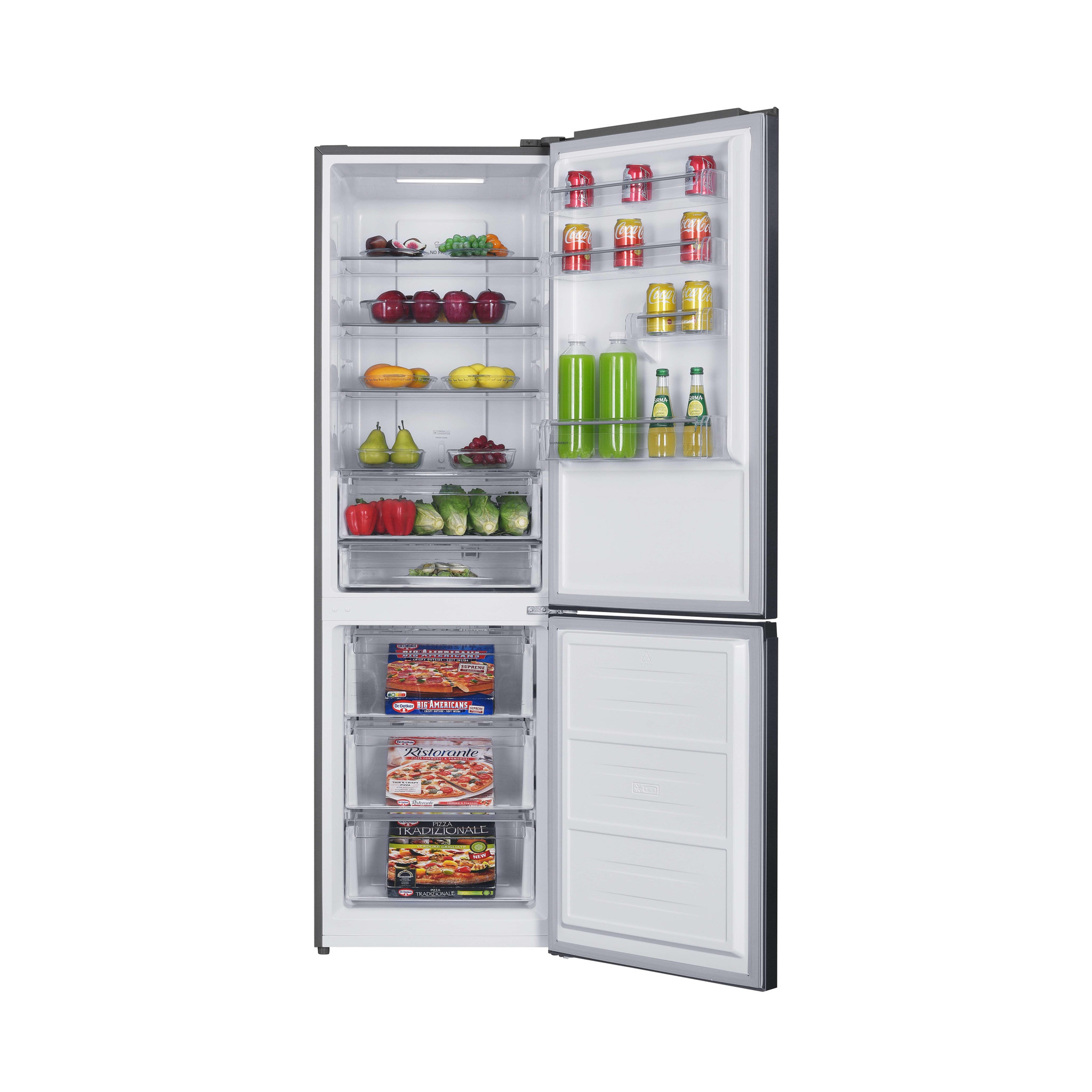 Voir la diapositive 5 : SCHNEIDER Réfrigérateur combiné Inox - SCCB347HDNF-XD