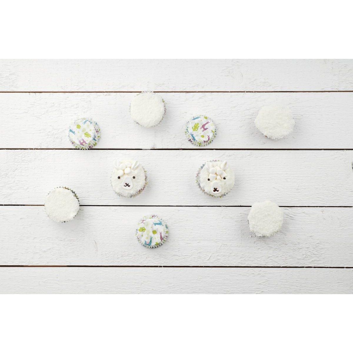 ZENKER Lot de 50 moules à muffins en papier motif lama et cactus 7 cm Zenker Smart Pastry