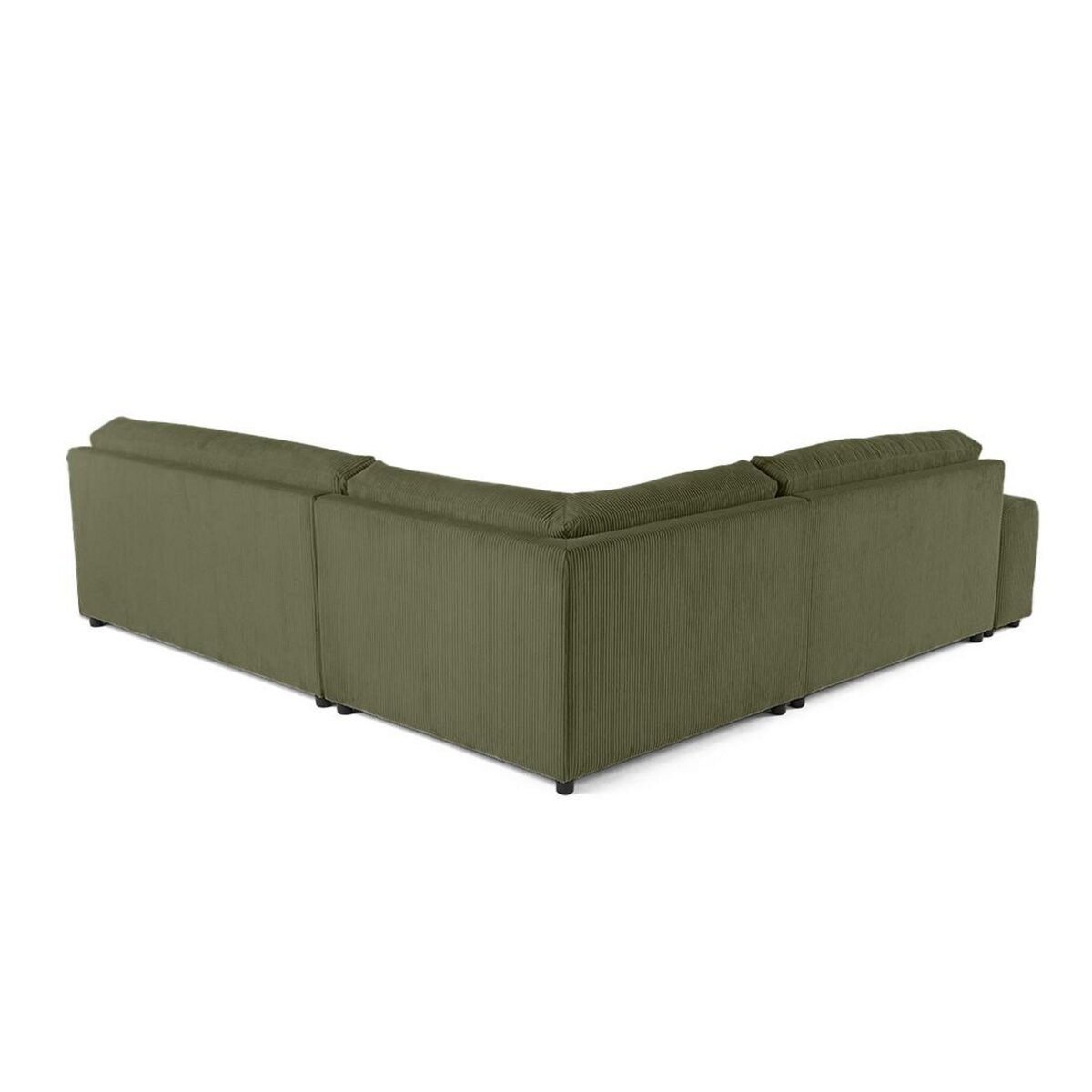 LISA DESIGN Garance - canapé modulable d'angle droit - 6 places - en velours côtelé