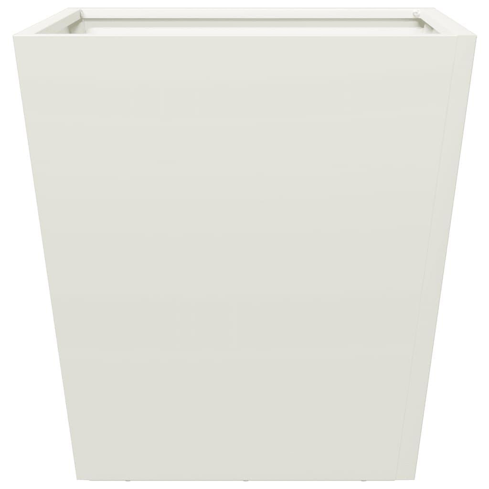 Voir la diapositive 5 : VIDAXL Jardiniere blanc 40x40x40 cm acier