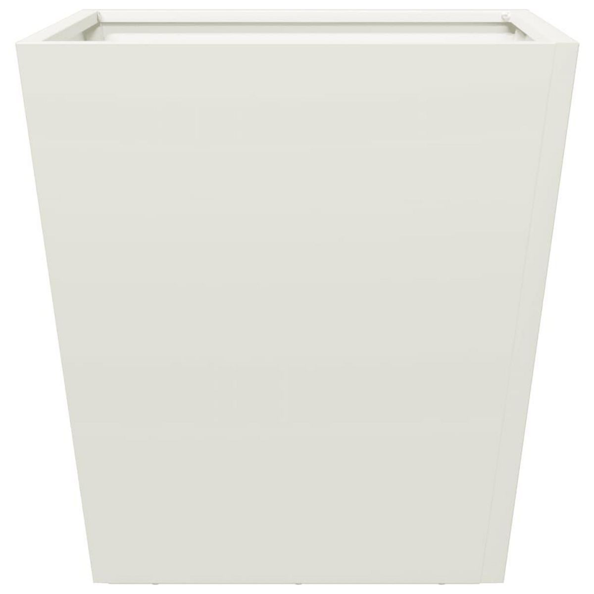 VIDAXL Jardiniere blanc 40x40x40 cm acier