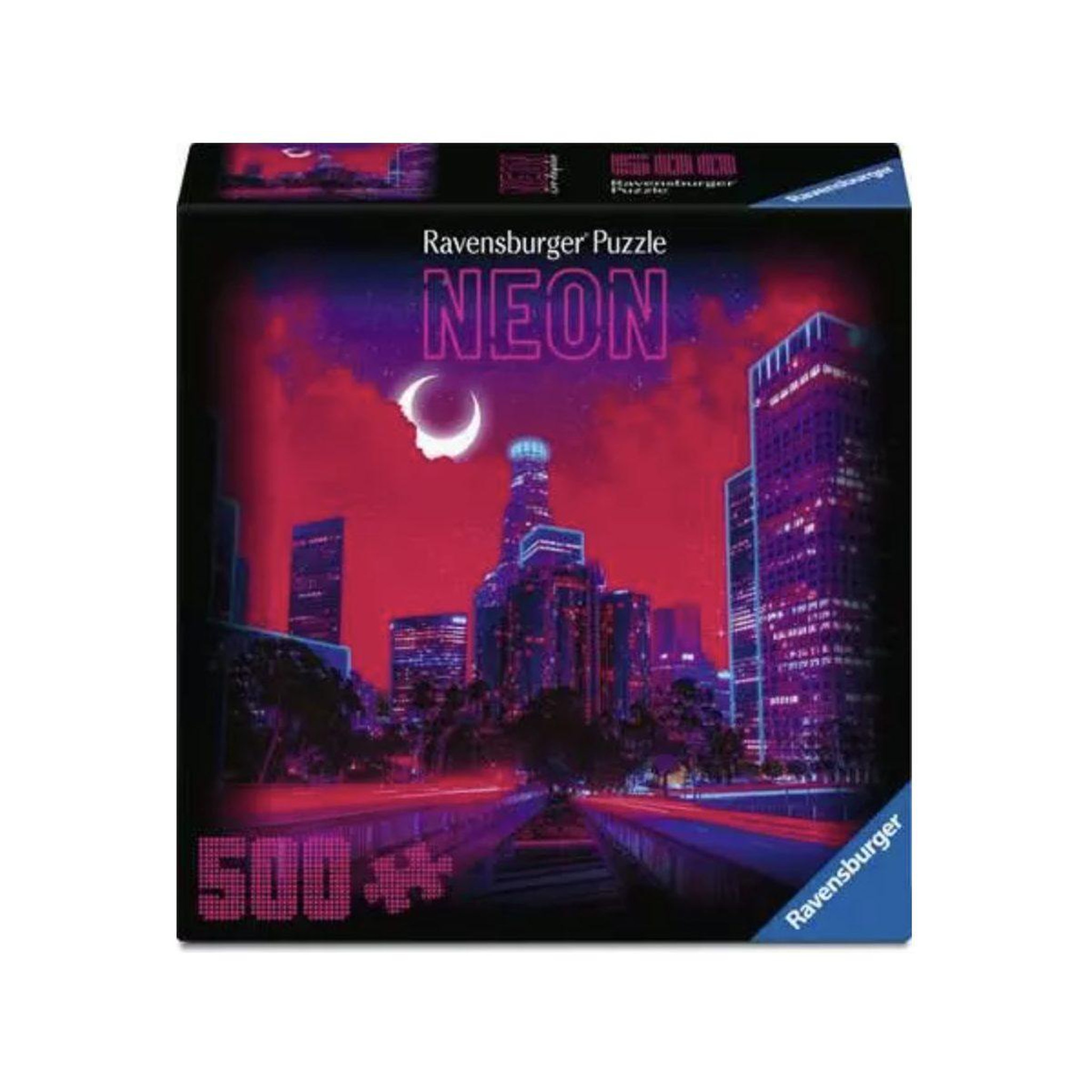 RAVENSBURGER Puzzles adultes 500 pieces - los angeles neon