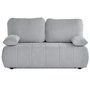 Voir la diapositive 1 : BEST MOBILIER Harper - canapé 3 places convertible avec coffre en tissu texturé