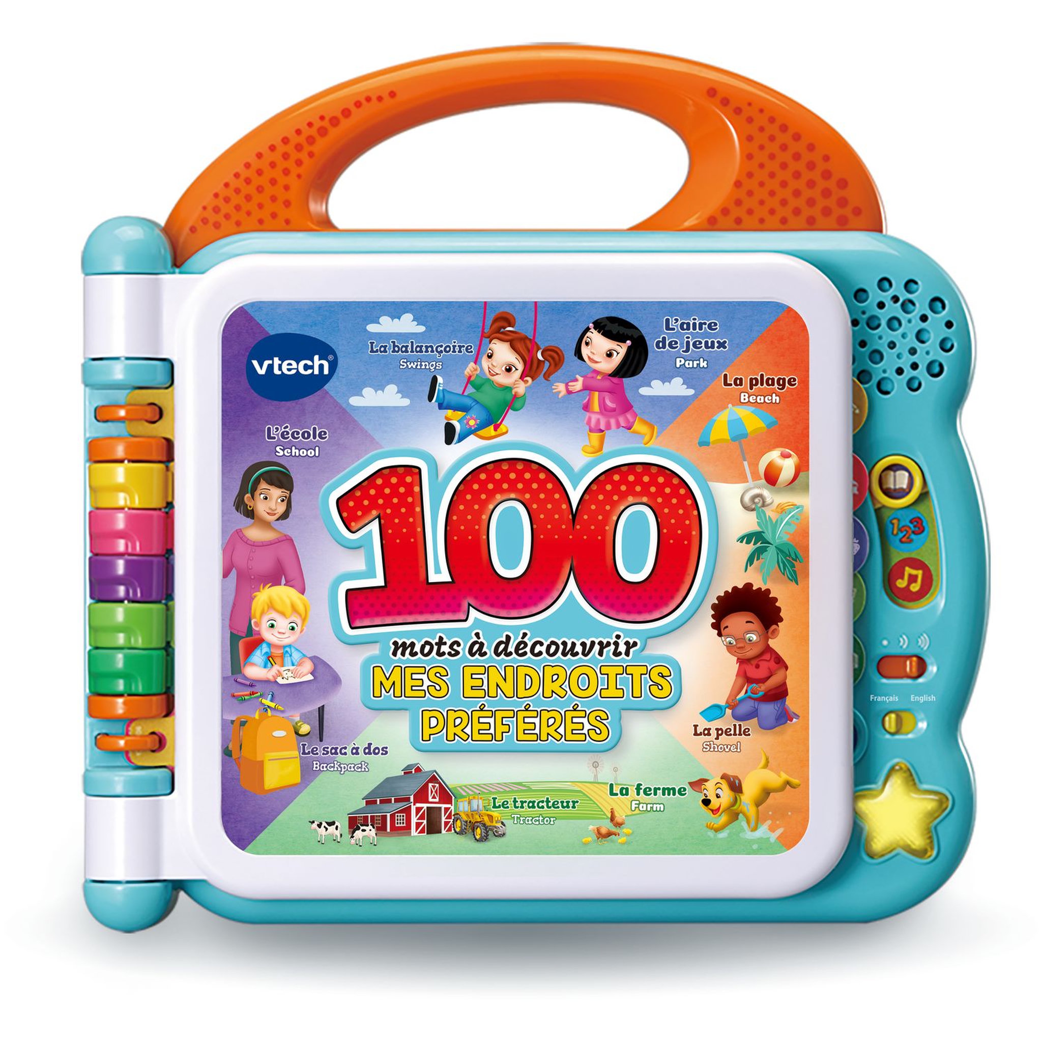 Voir la diapositive 1 : VTECH Mon imagier bilingue - mes endroits préférés 