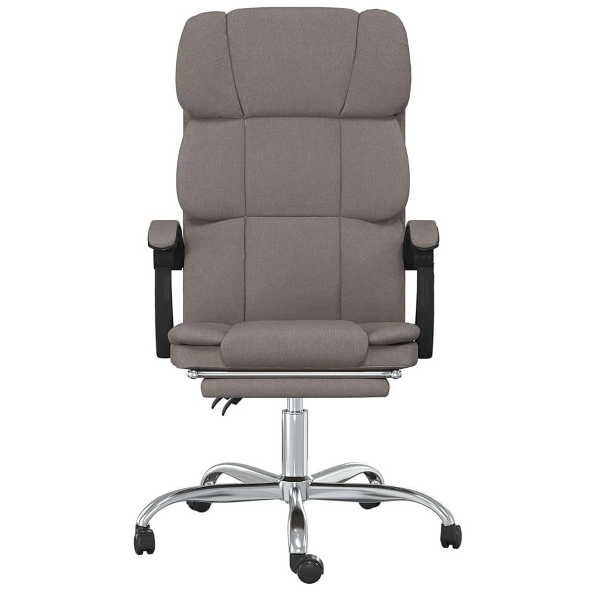 VIDAXL Fauteuil inclinable de bureau Taupe Tissu