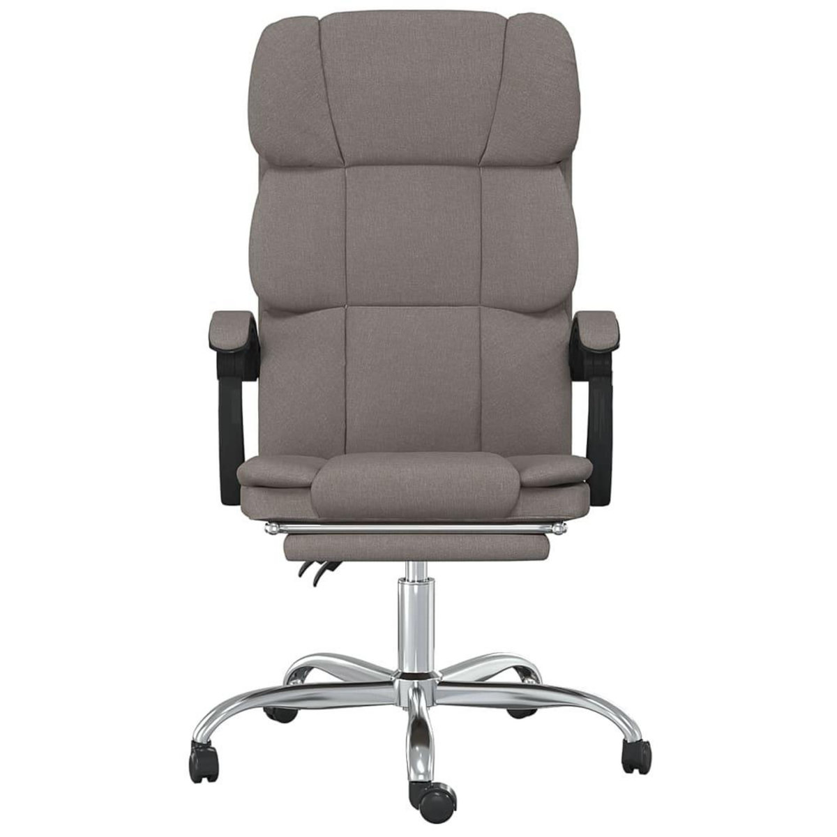 VIDAXL Fauteuil inclinable de bureau Taupe Tissu