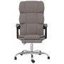 Voir la diapositive 3 : VIDAXL Fauteuil inclinable de bureau Taupe Tissu