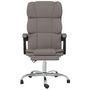 Voir la diapositive 3 : VIDAXL Fauteuil inclinable de bureau Taupe Tissu
