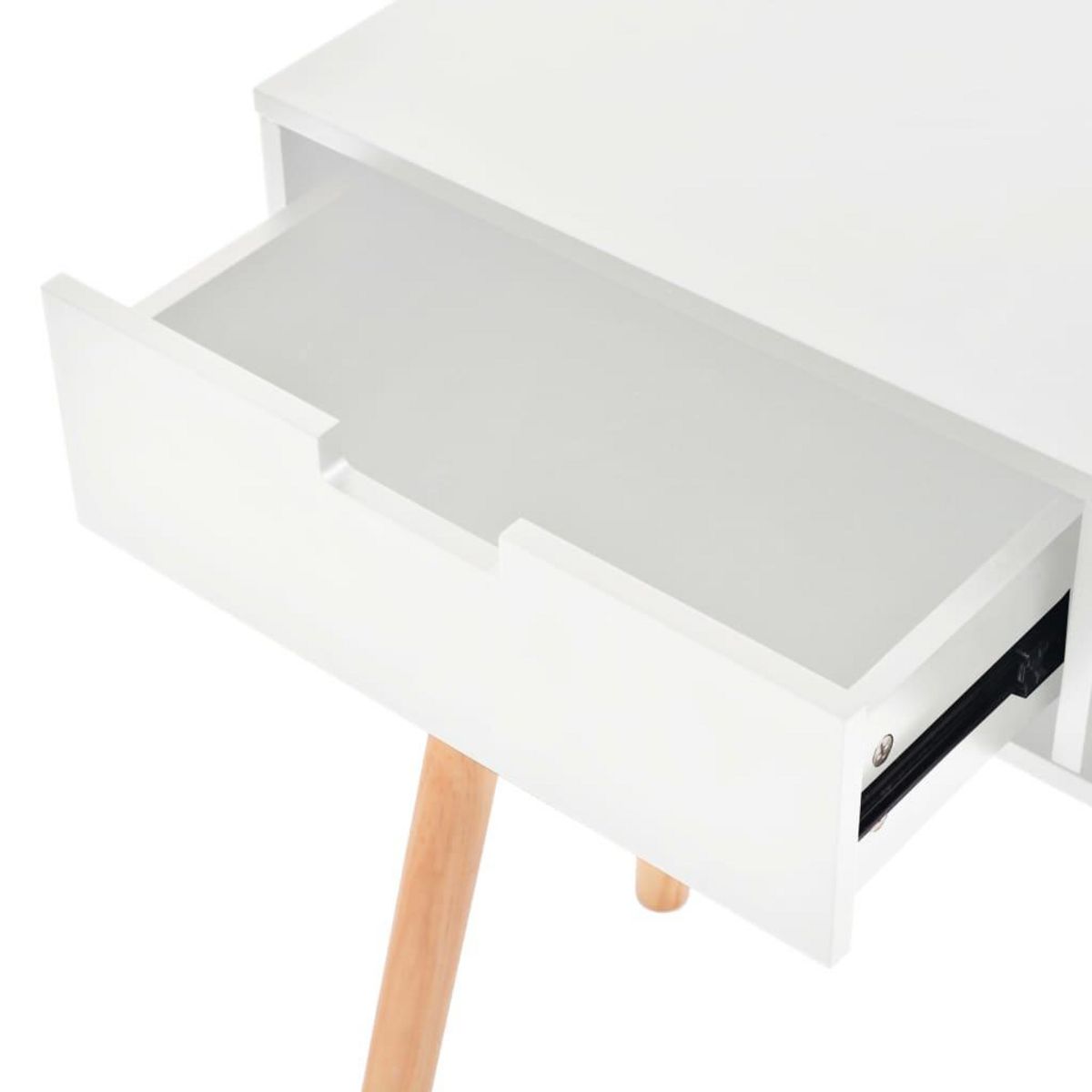 VIDAXL Table console Bois de pin massif 80 x 30 x 72 cm Blanc