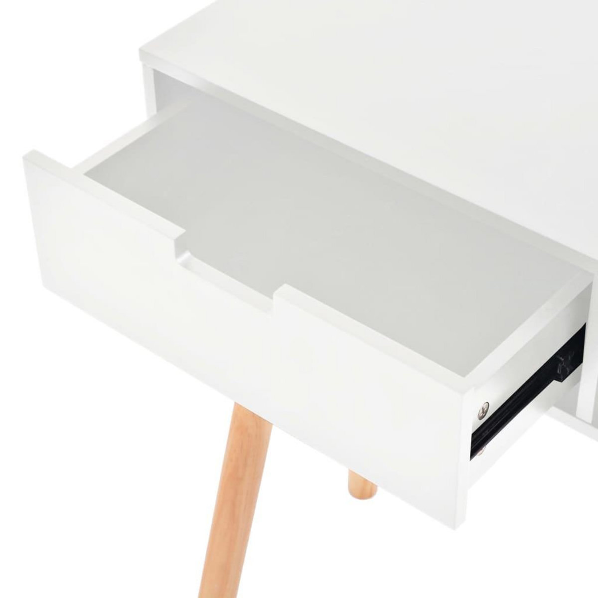 VIDAXL Table console Bois de pin massif 80 x 30 x 72 cm Blanc