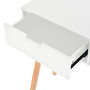 Voir la diapositive 5 : VIDAXL Table console Bois de pin massif 80 x 30 x 72 cm Blanc