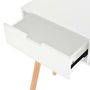 Voir la diapositive 5 : VIDAXL Table console Bois de pin massif 80 x 30 x 72 cm Blanc