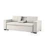 Voir la diapositive 2 : CONCEPT USINE Canapé convertible 3 places en tissu beige NOHO