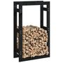 Voir la diapositive 4 : VIDAXL Support pour bois de chauffage Noir 60x25x100 cm Bois de pin