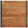 Voir la diapositive 4 : VIDAXL Table basse 100x100x35 cm bois massif acacia