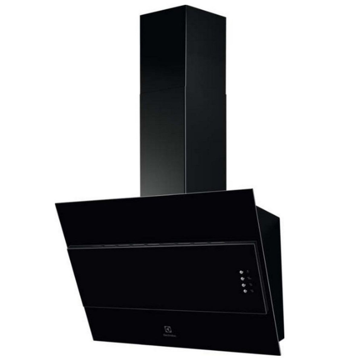 ELECTROLUX Hotte décorative inclinée 60cm 600m3/h noir - LFV316K