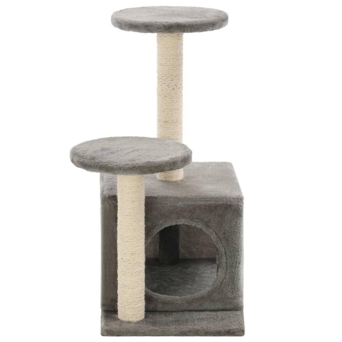 VIDAXL Arbre a chat avec griffoirs en sisal 60 cm Gris