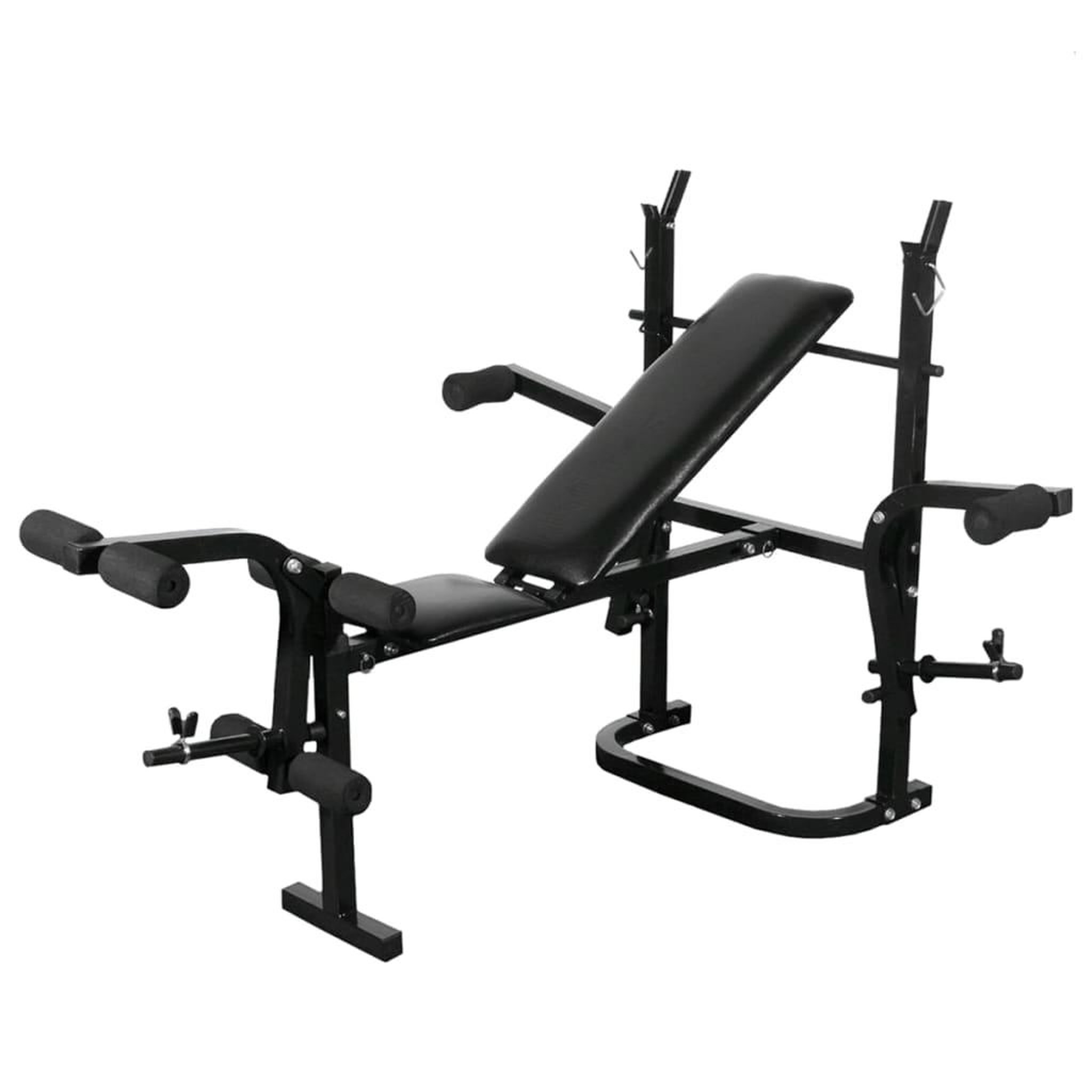 Voir la diapositive 2 : VIDAXL Banc d'entraînement avec support de poids jeu d'halteres 60,5kg