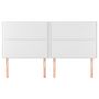 Voir la diapositive 3 : VIDAXL Tetes de lit 4 pcs Blanc 90x5x78/88 cm Similicuir