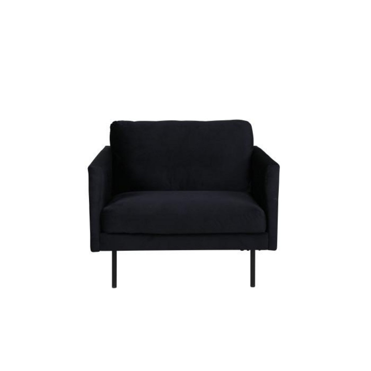 Paris Prix Fauteuil en Velours  Zoom  95cm Noir