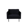 Voir la diapositive 2 : Paris Prix Fauteuil en Velours  Zoom  95cm Noir