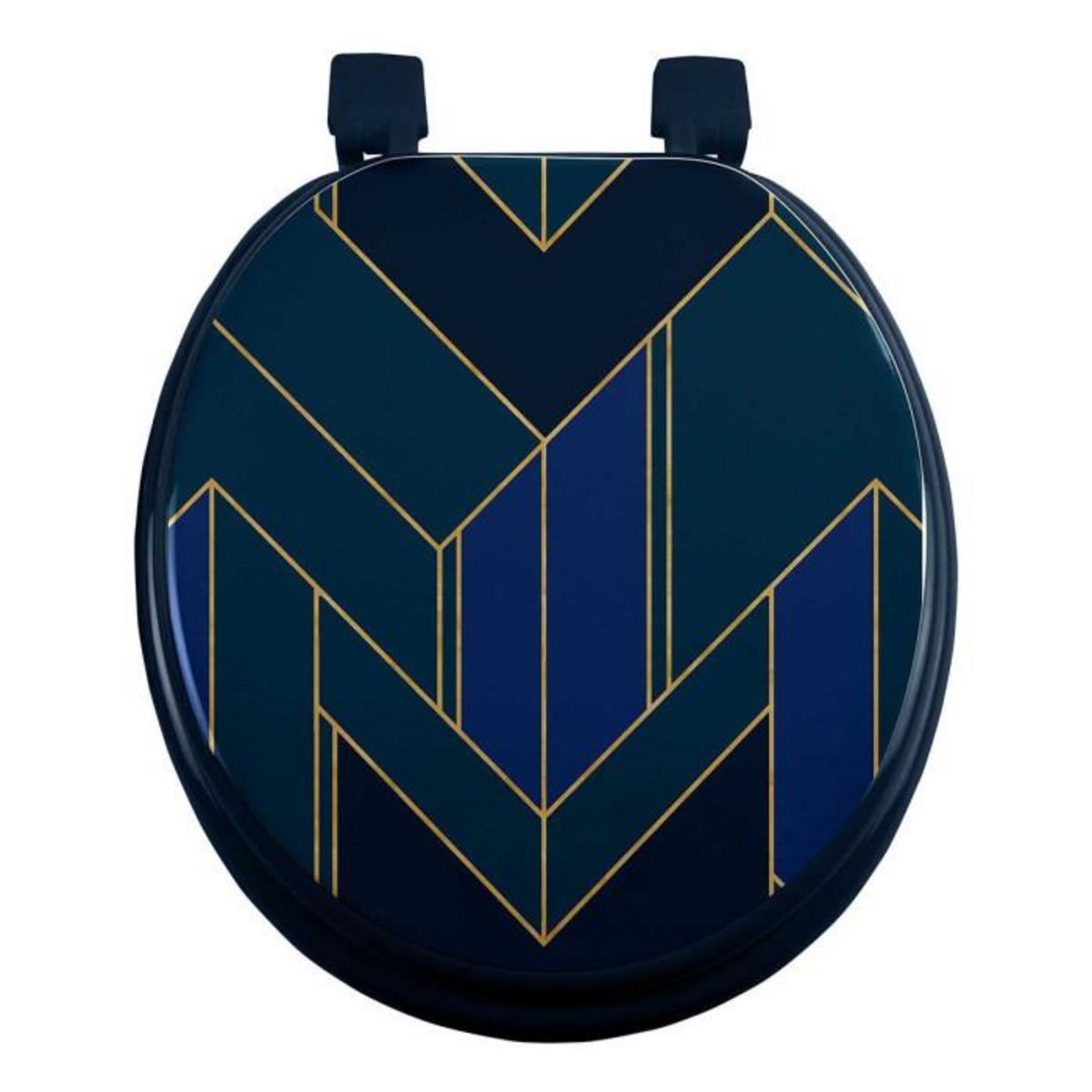 Paris Prix Abattant WC Imprimé  Achille  47cm Vert & Bleu